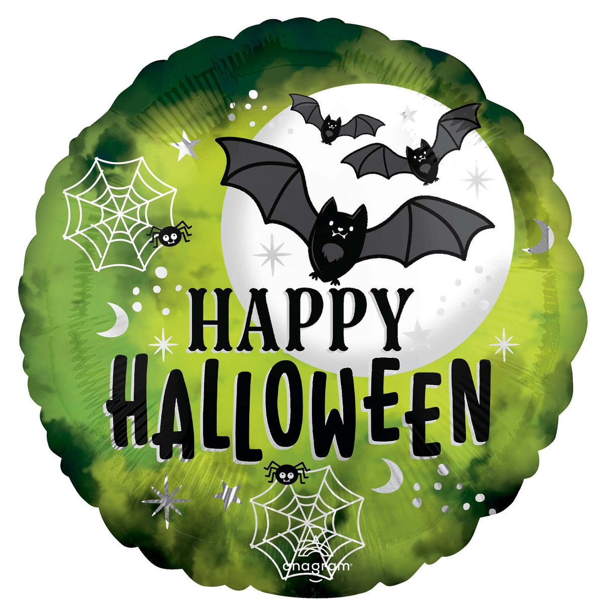 LE GROUPE BLC INTL INC Balloons Glow Batty Halloween Foil Balloon, 18 Inches, 1 Count