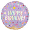 LE GROUPE BLC INTL INC Balloons Ice Cream "Happy Birthday" Foil Balloon, 18 Inches, 1 Count 026635469609