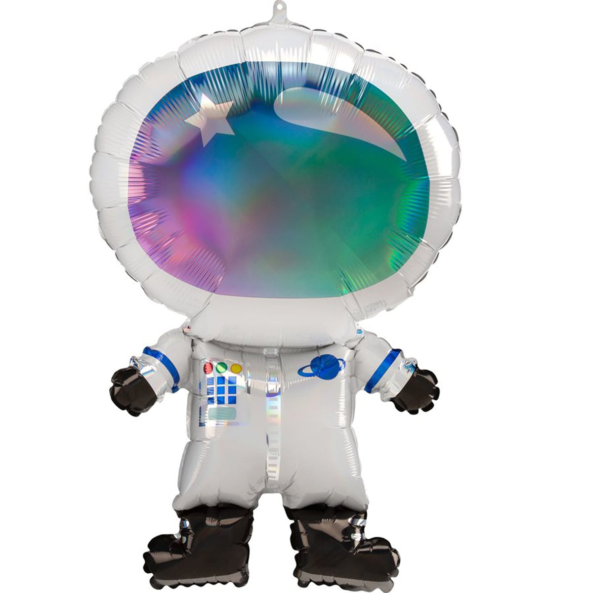 LE GROUPE BLC INTL INC Balloons Iridescent Astronaut Supershape Balloon, 30 Inches, 1 Count 026635411967