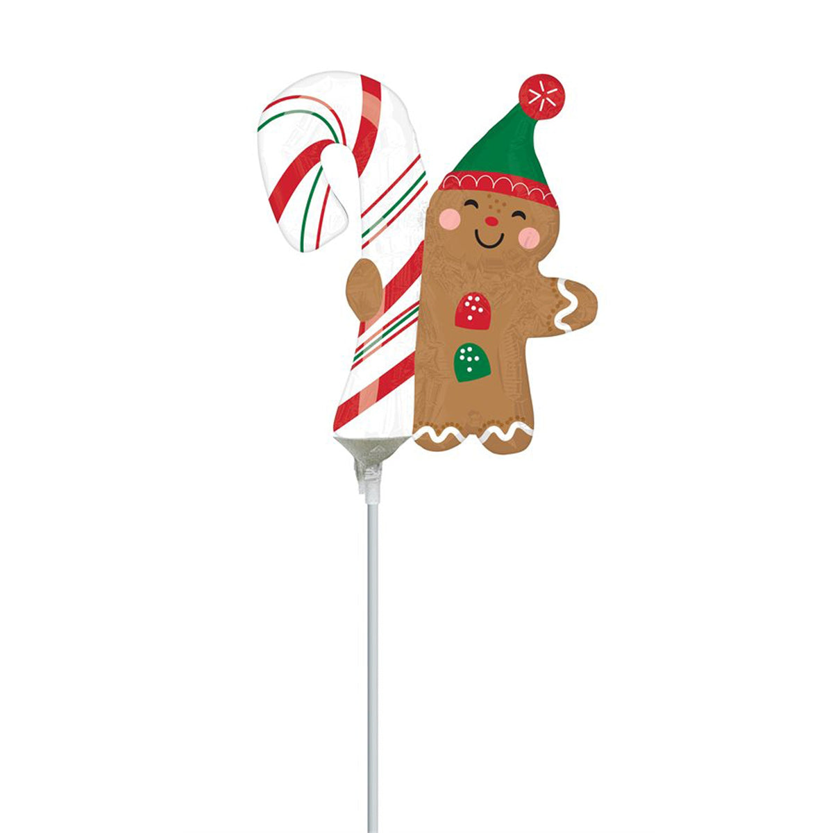 LE GROUPE BLC INTL INC Balloons Merry Christmints Candy Cane Air-Filled Foil Balloon, 1 Count