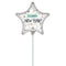 LE GROUPE BLC INTL INC Balloons New Year's Eve Star Shaped Air-Filled Balloon, 9 Inches, 1 Count