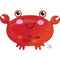 LE GROUPE BLC INTL INC Balloons Red Crab Foil Balloon, 22 Inches, 1 Count 026635412025