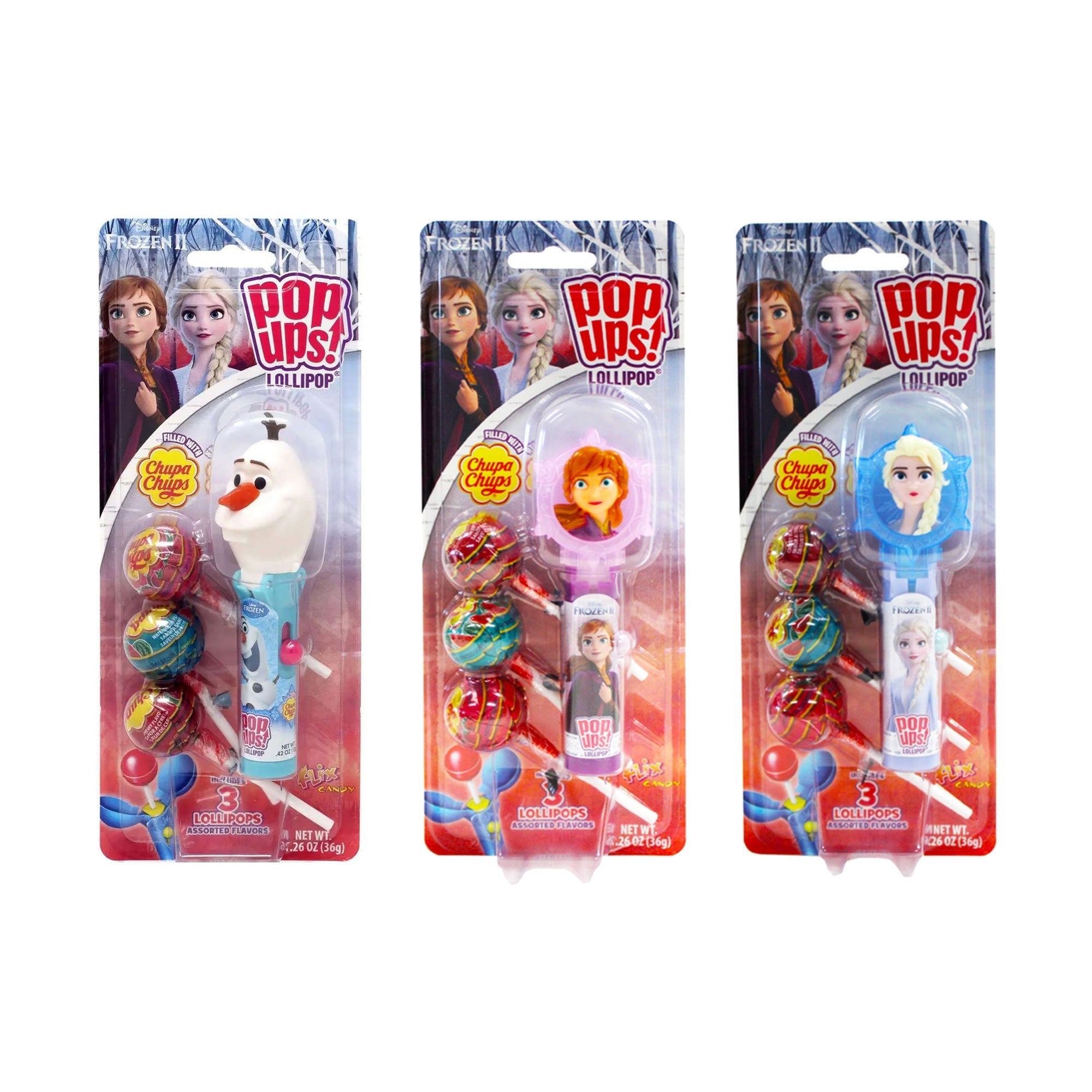 Disney Frozen Pop Ups Lollipops, Assortment | Party Expert