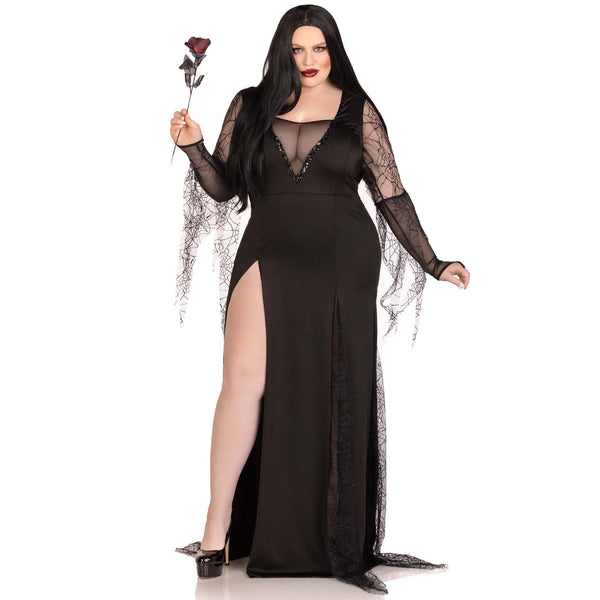 Ultra Soft Black Cat Sexy Plus Size Costume for Adults, Black