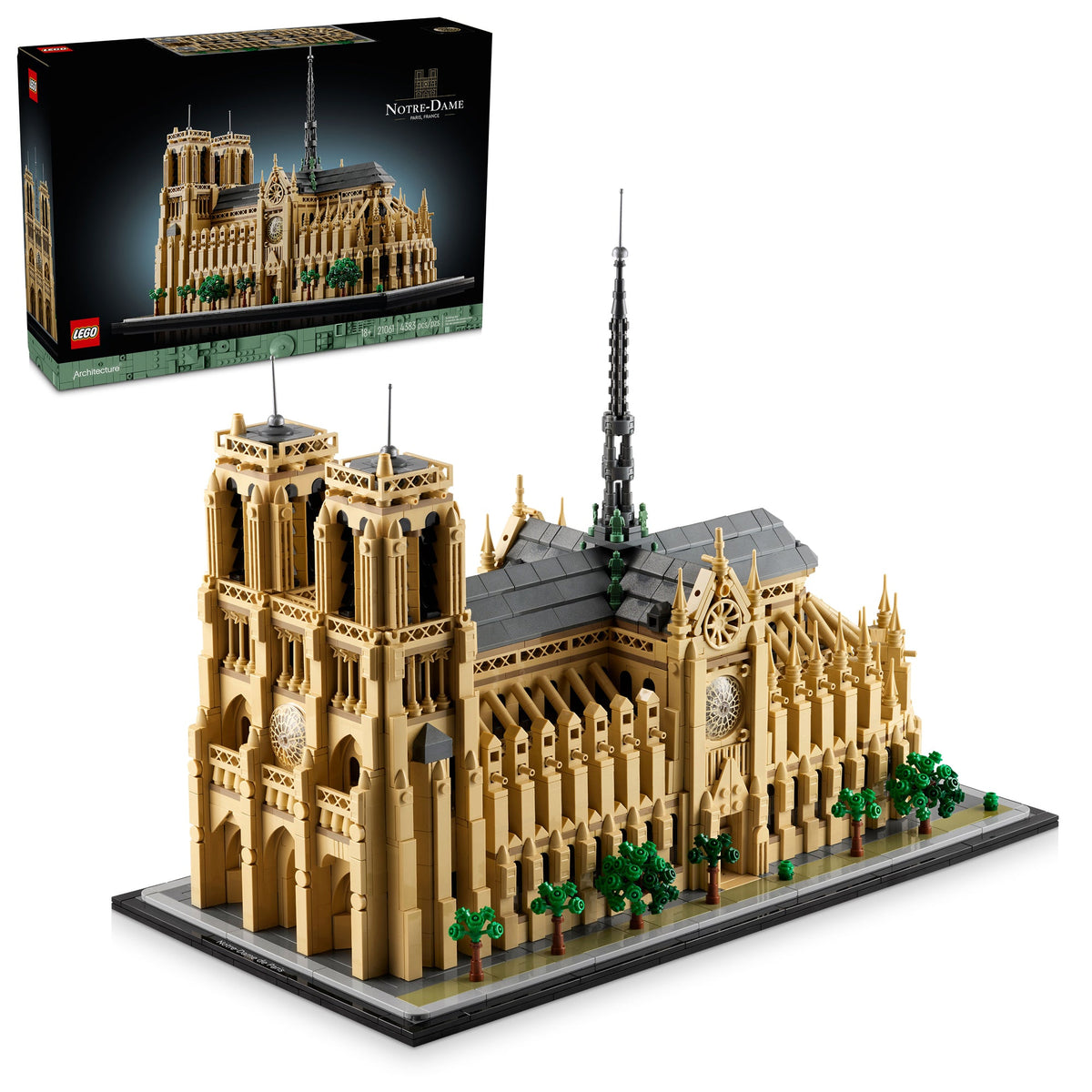 LEGO Toys & Games LEGO Architecture Notre-Dame de Paris, 21061, Ages 18+, 4383 Pieces 673419389143