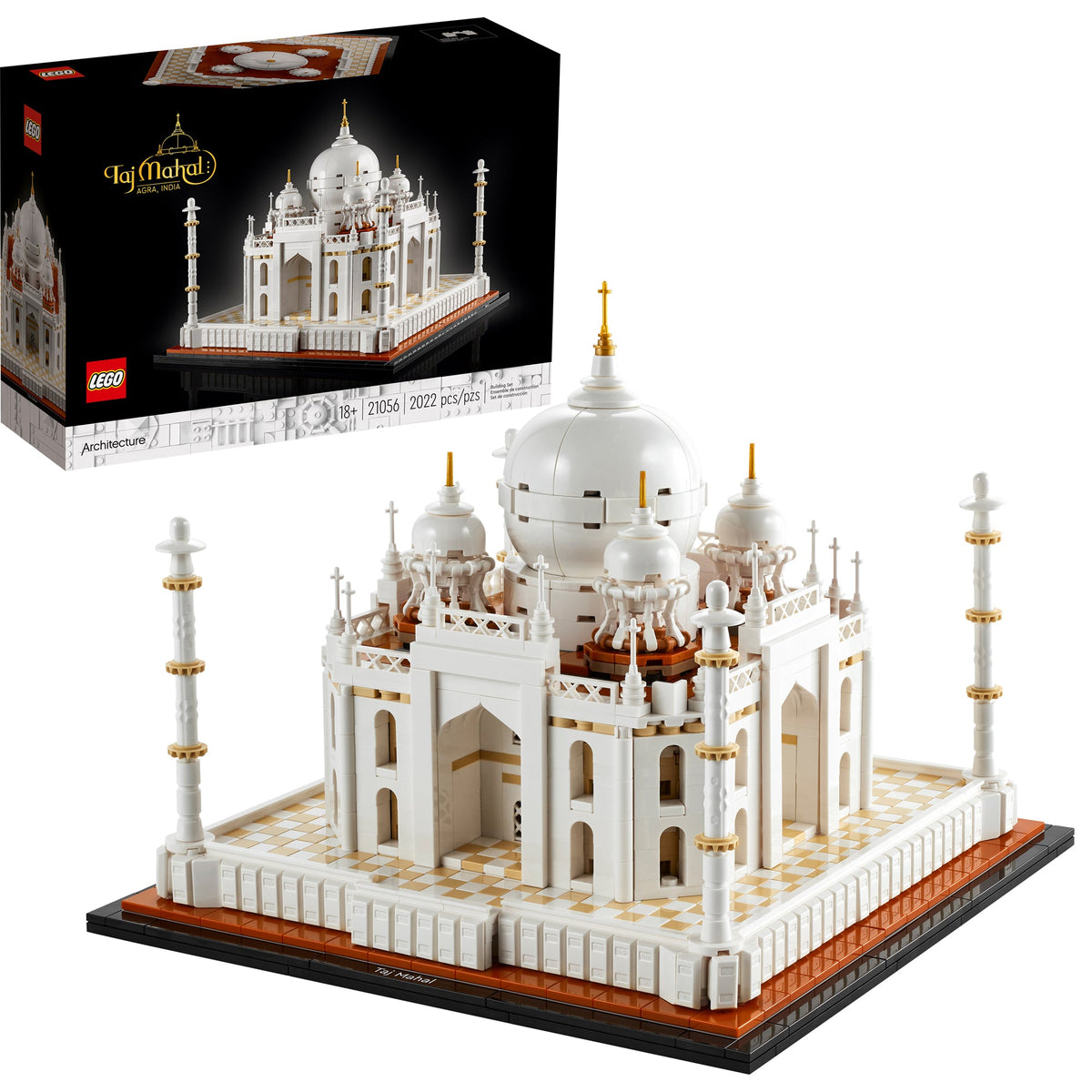 LEGO Toys & Games LEGO Architecture Taj Mahal, 21056, Ages 18+, 2022 Pieces 673419339834