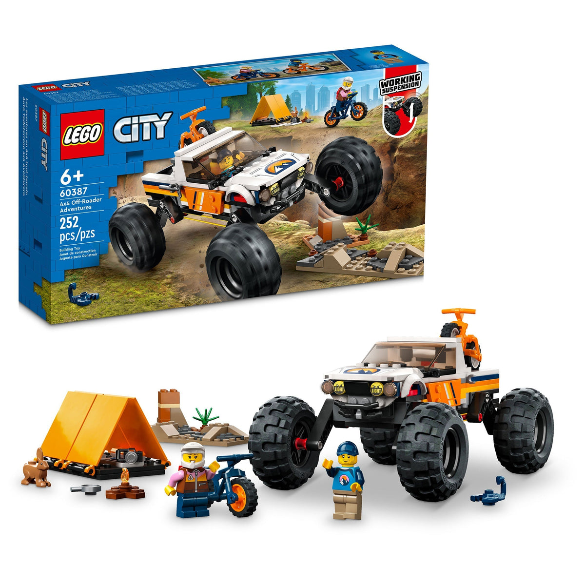 LEGO Toys & Games LEGO City 4x4 Off-Roader Adventures, 60387, Ages 6+, 252 Pieces 673419375191