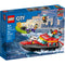 LEGO Toys & Games LEGO City Fire Rescue Boat, 60373, Ages 5+, 144 Pieces 673419375108