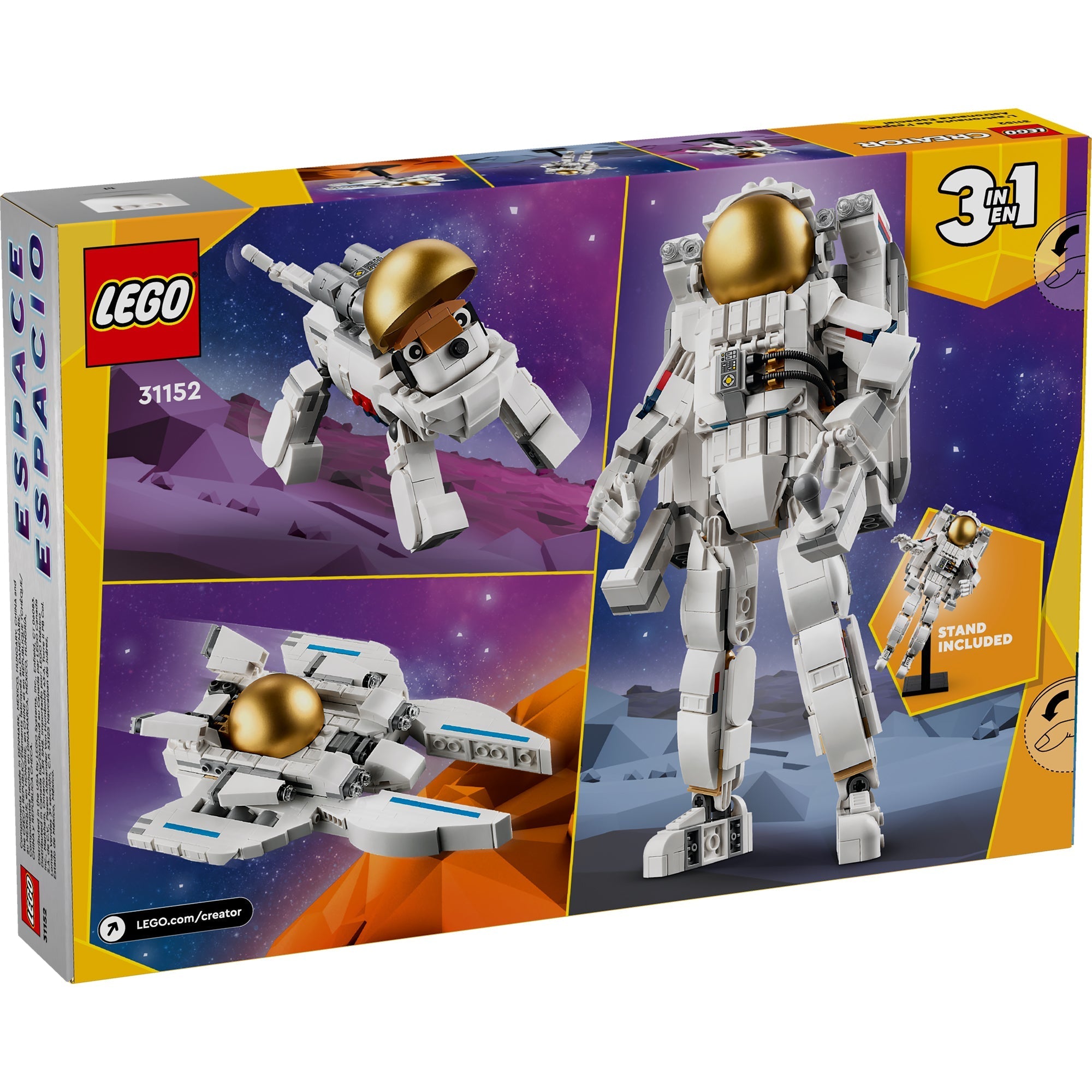LEGO Creator Space Astronaut 31152 647 Pieces Party Expert