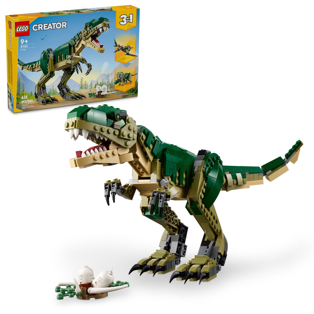 LEGO Toys & Games LEGO Creator T. Rex, 31151, Ages 9+, 626 Pieces 673419390156