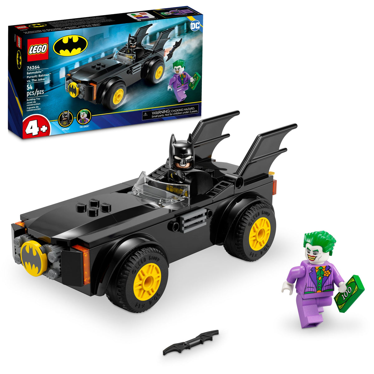 LEGO Toys & Games LEGO DC Comics Batmobile Pursuit: Batman vs. The Joker, 76264, Ages 4+, 54 Pieces 673419376754