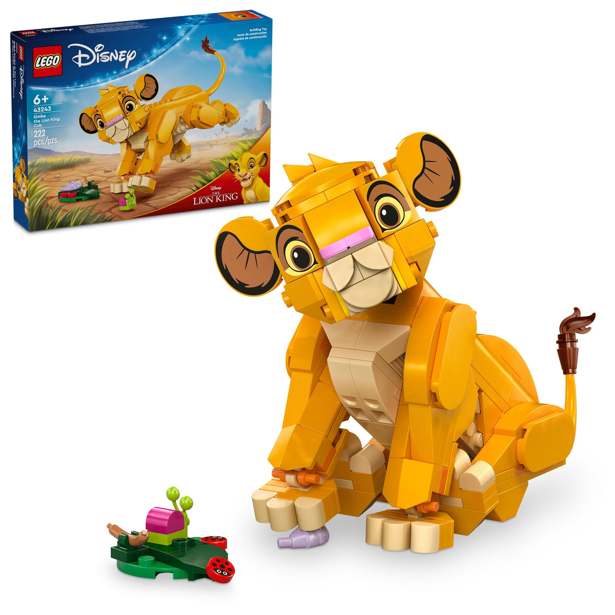 LEGO Toys & Games LEGO Disney Simba the Lion King Cub, 43243, Ages 6+, 222 Pieces 673419394284