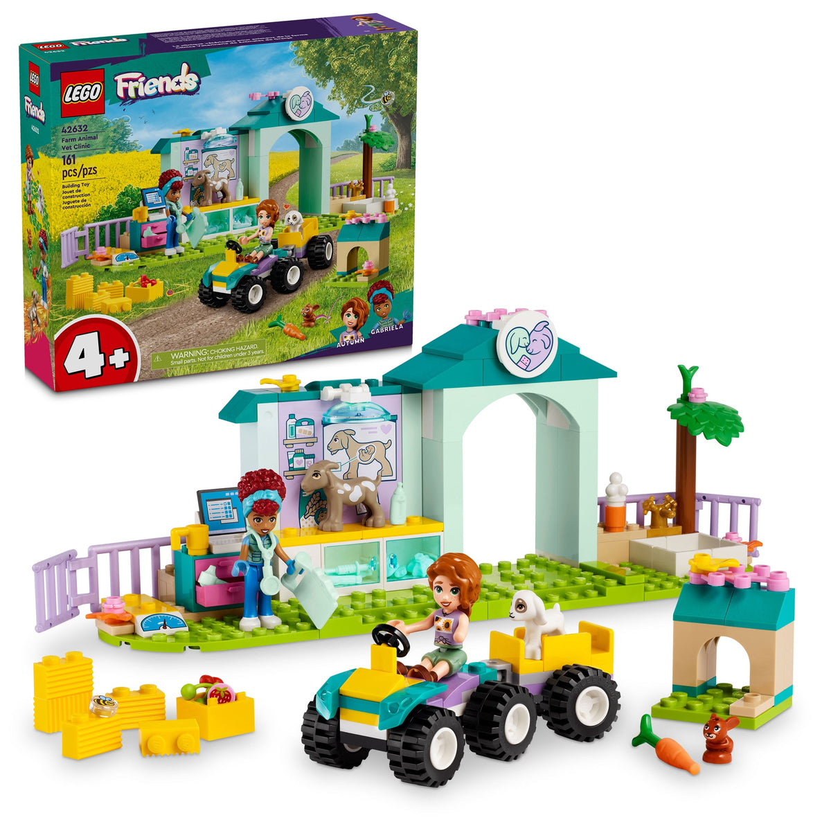 LEGO Toys & Games LEGO Friends Farm Animal Vet Clinic, 42632, Ages 4+, 161 Pieces 673419390415