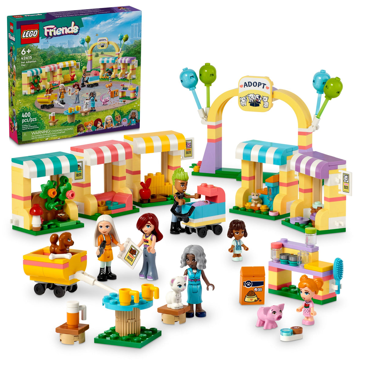 LEGO Toys & Games LEGO Friends Pet Adoption Day, 42615, Ages 6+, 400 Pieces 673419389723