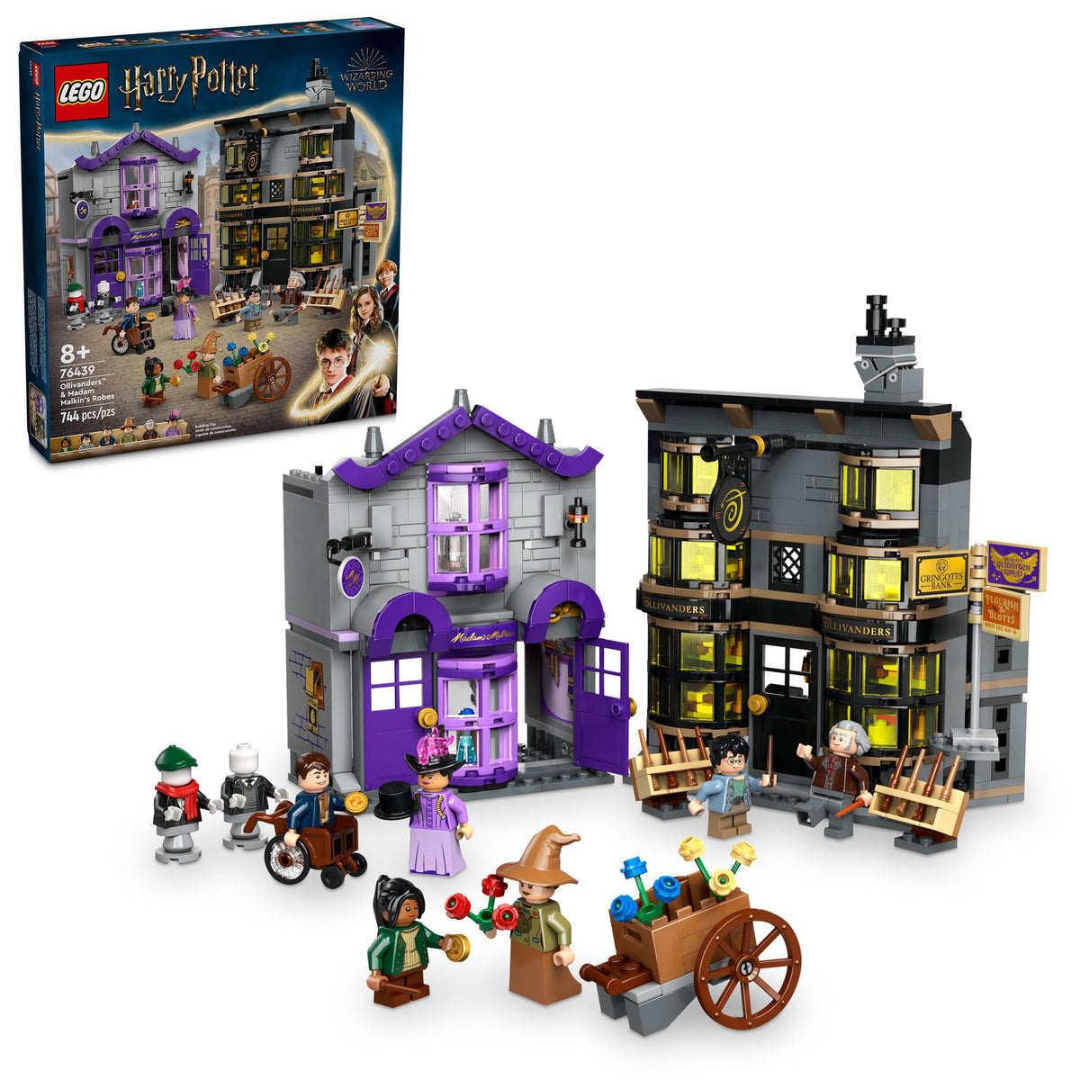 LEGO Toys & Games LEGO Harry Potter Ollivanders & Madam Malkin's Robes, 76439, Ages 8+, 744 Pieces 673419388375