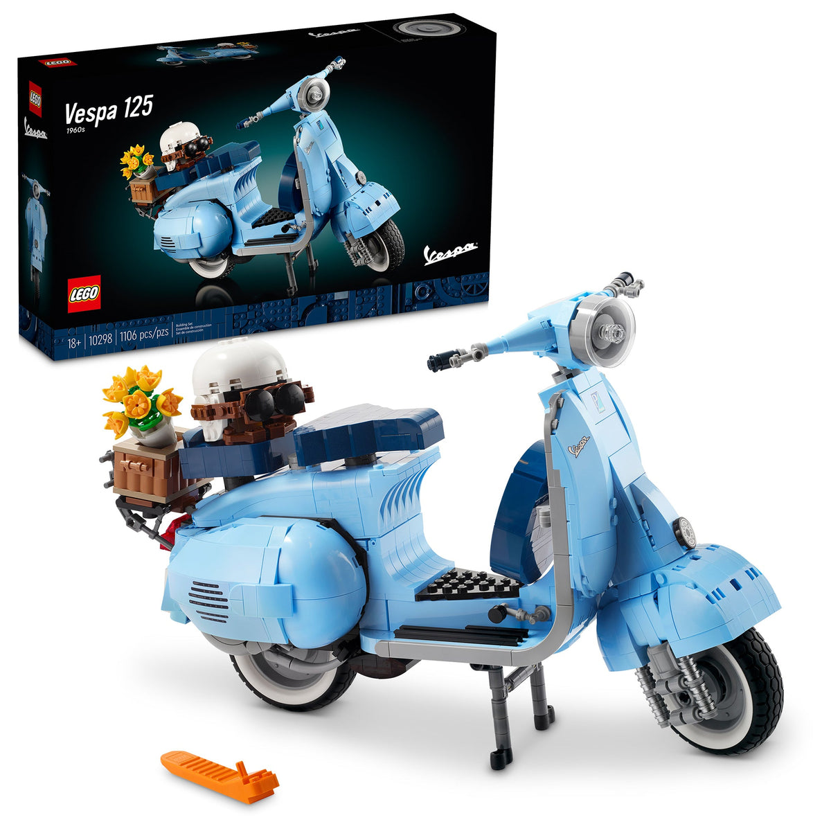 LEGO Toys & Games LEGO Icons Vespa 125, 10298, Ages 18+, 1107 Pieces