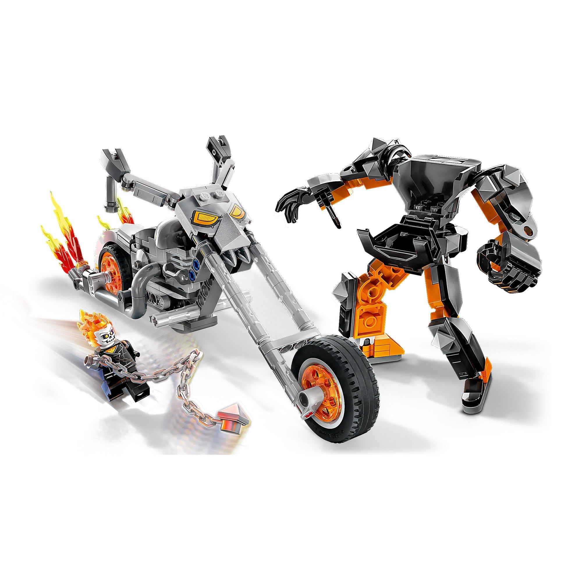 LEGO Marvel Ghost Rider Mech & Bike, 76245, Ages 7+, 264 Pieces