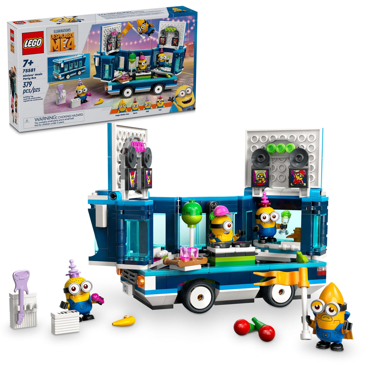 LEGO Toys & Games LEGO Minions' Music Party Bus, 75581, Ages 7, 379 Pieces 673419391092