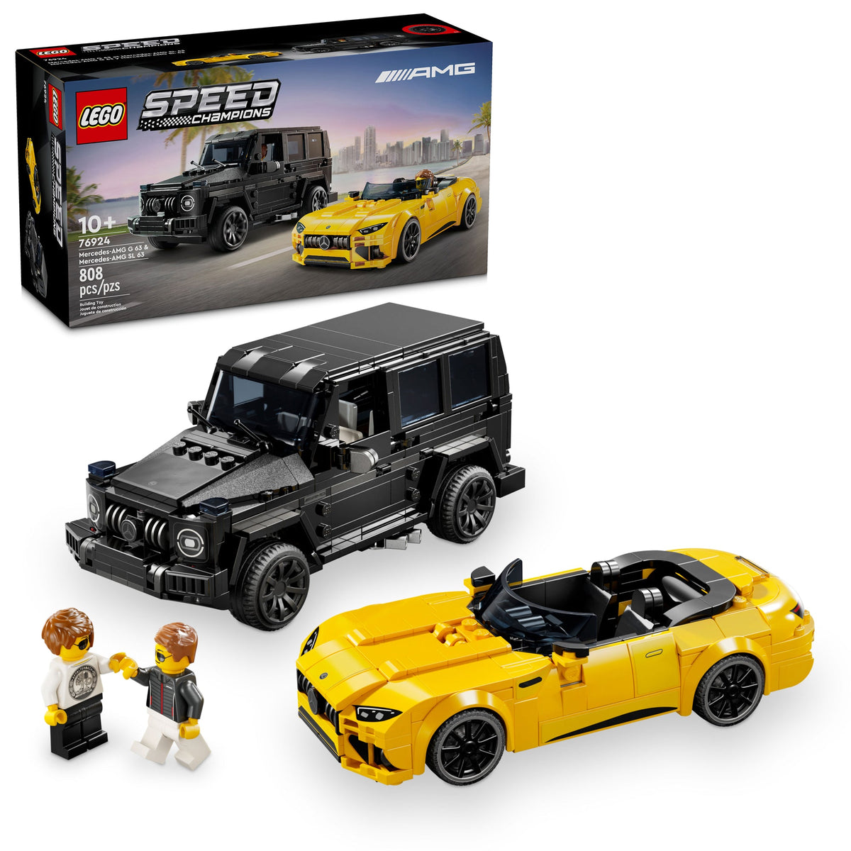 LEGO Toys & Games LEGO Speed Champions Mercedes-AMG G 63 & Mercedes-AMG SL 63, 76924, Ages 10+, 808 Pieces 673419389129