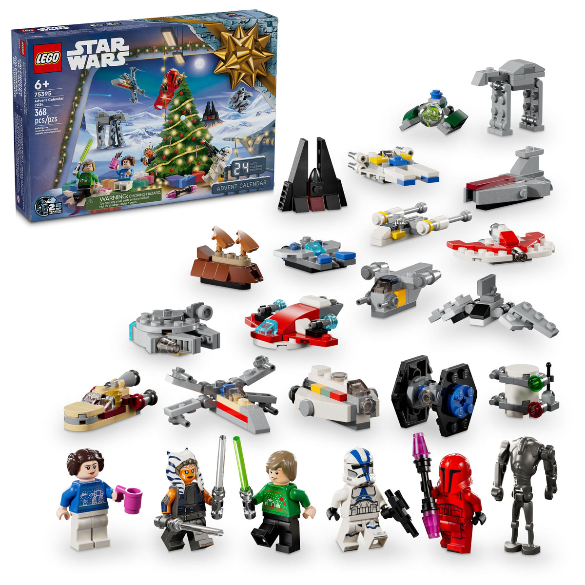 LEGO Toys & Games LEGO Star Wars Advent Calendar 2024, 75395, Ages 6+, 368 Pieces 673419388603