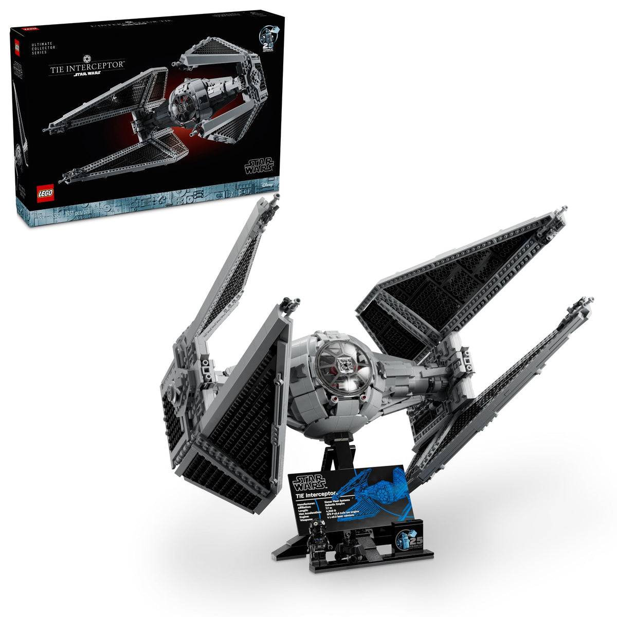 LEGO Toys & Games LEGO Star Wars TIE Interceptor, 75382, Ages 18+, 1931 Pieces 673419390774