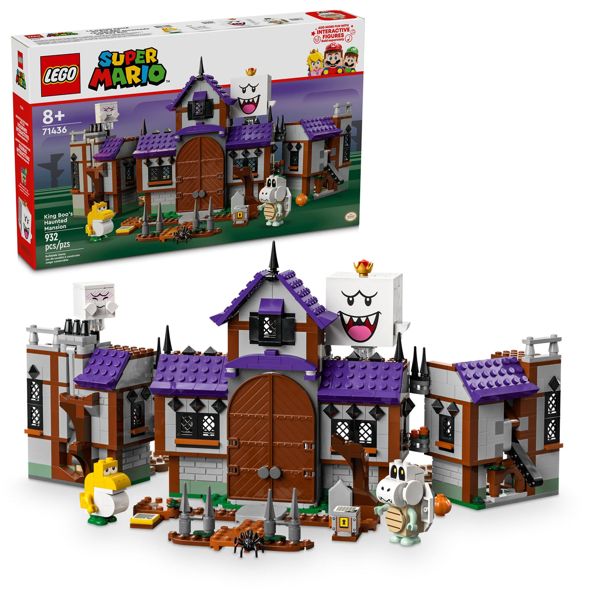 LEGO Toys & Games LEGO Super Mario King Boo's Haunted Mansion, 71436, Ages 8+, 932 Pieces 673419391825