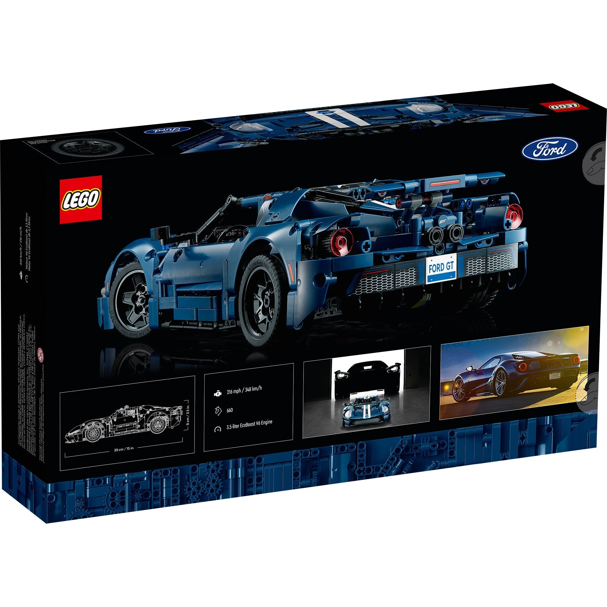 LEGO Technic 2022 Ford GT 42154 Ages 18 1466 Pieces Party Expert