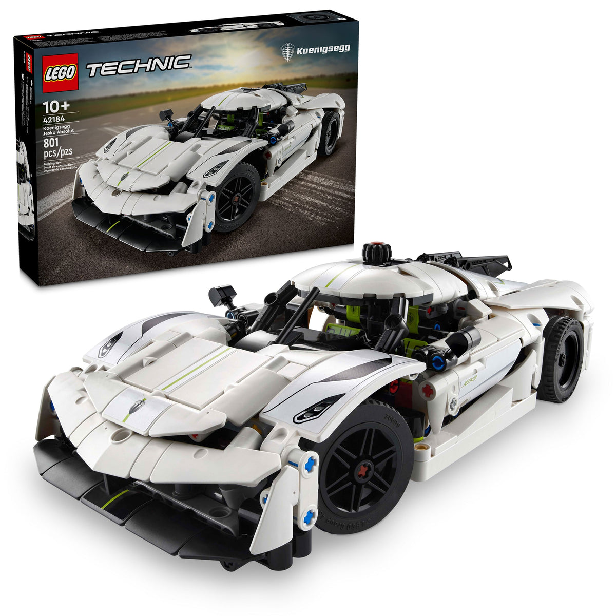 LEGO Toys & Games LEGO Technic Koenigsegg Jesko Absolut White Hypercar, 42184, Ages 10+, 801 Pieces 673419393584