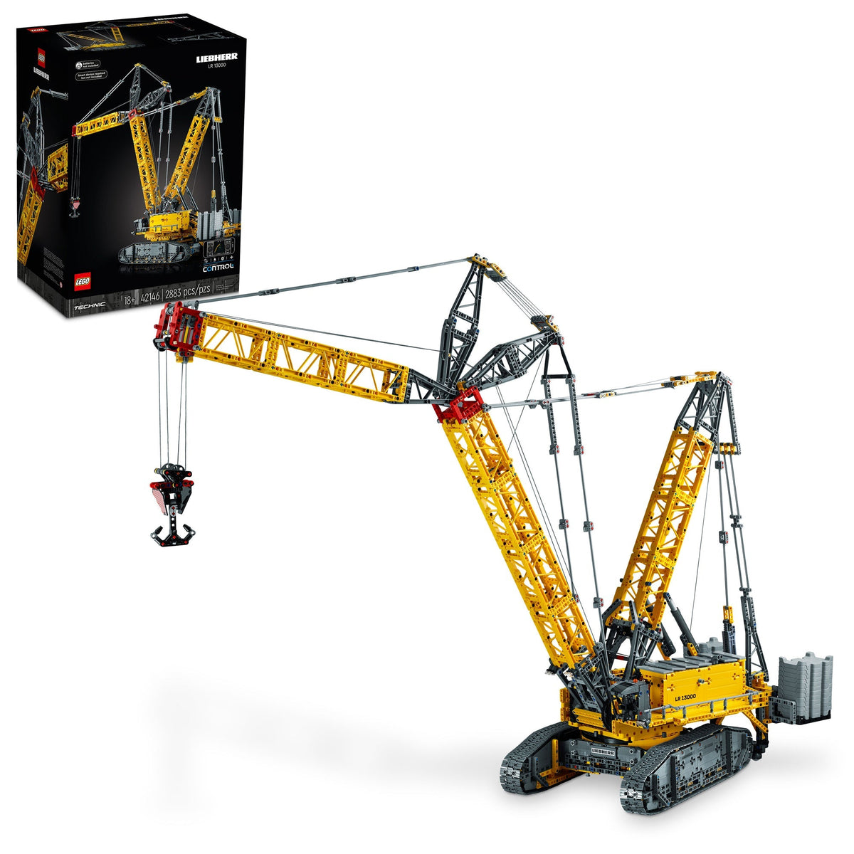 LEGO Toys & Games LEGO Technic Liebherr Crawler Crane LR 13000, 42146, Ages 18+, 2883 Pieces