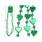 LINK PRODUCT SOLUTIONS St-Patrick St-Patrick's Green Beaded Shamrock Necklaces, 19 Inches, 2 Count 676844205187