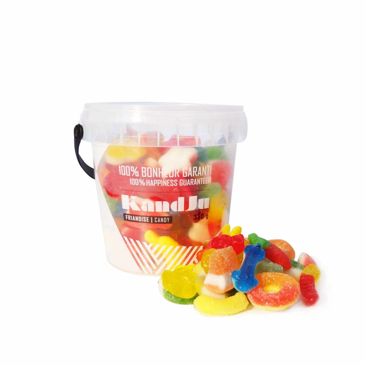 Ludik Candy KandJu Regular Mix Candy Bucket, 350g, 1 count 809981092512