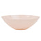 MADISON IMPORTS Disposable-Plasticware Blush Pink Premium Quality Round Bowl with Gold Rim, 9 Inches, 10 Count