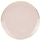 MADISON IMPORTS Disposable-Plasticware Blush Pink Premium Quality Round Plates with Gold Rim, 9 Inches, 10 Count