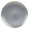 MADISON IMPORTS Disposable-Plasticware Grey Premium Quality Round Plates with Gold Rim, 9 Inches, 10 Count 775310999152