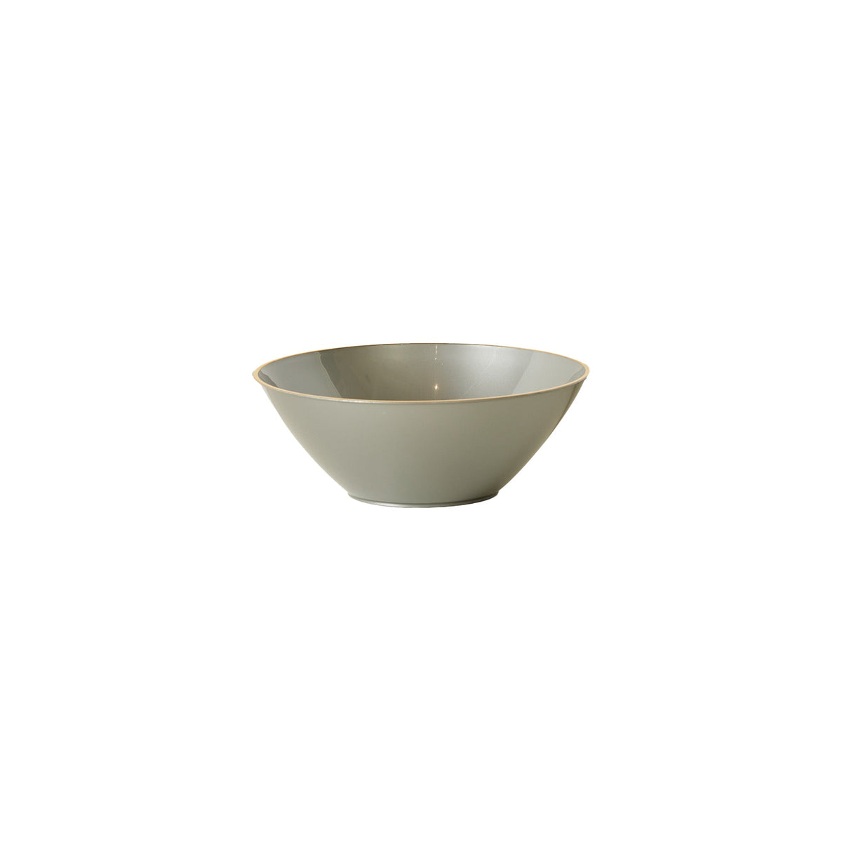 MADISON IMPORTS Disposable-Plasticware Premium Quality Round Grey Bowl with Gold Rim, 6 oz, 10 Count 775310999114