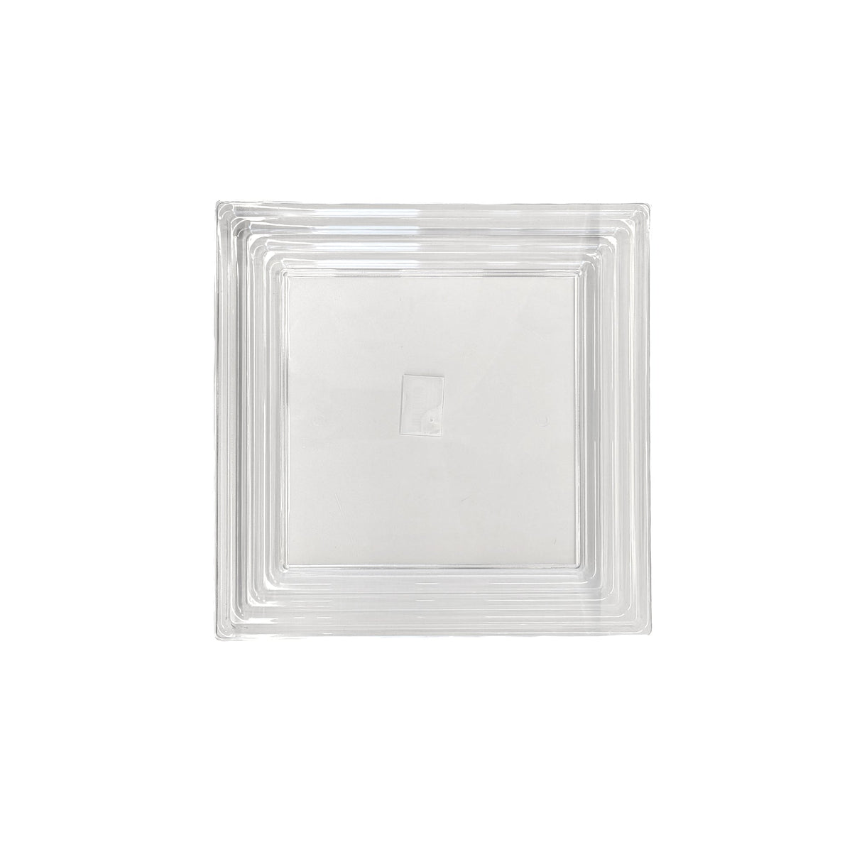 MADISON IMPORTS Disposable-Plasticware Square Serving Tray, Clear, 12 Inches, 1 Count 775310475649