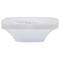 MADISON IMPORTS Disposable-Plasticware White Premium Quality Square Bowls with Gold Rim, 5 oz, 10 Count 775310991019