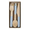 Meri Meri Everyday Entertaining Blue Wooden Cutlery Set, 24 Count 636997218250