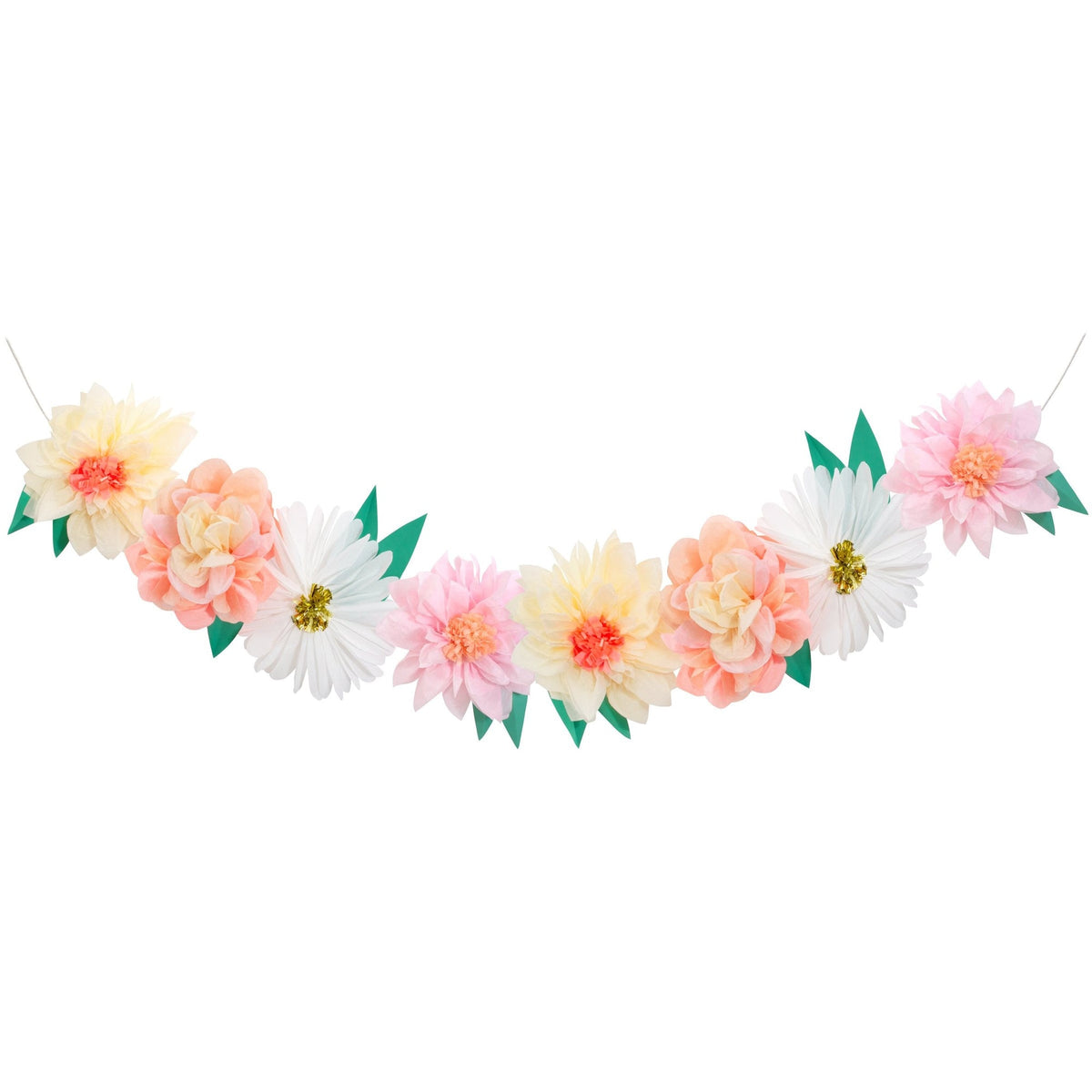 Meri Meri Everyday Entertaining Flower Garden Giant Garland, 102 Inches, 1 Count