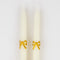 Meri Meri Everyday Entertaining Gold Bow Taper Candles, 2 Count 636997284484