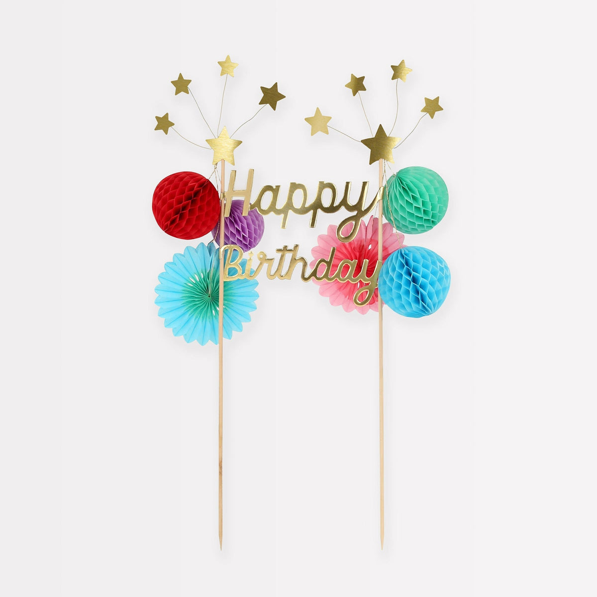 Meri Meri Everyday Entertaining Happy Birthday Cake Topper, 1 Count