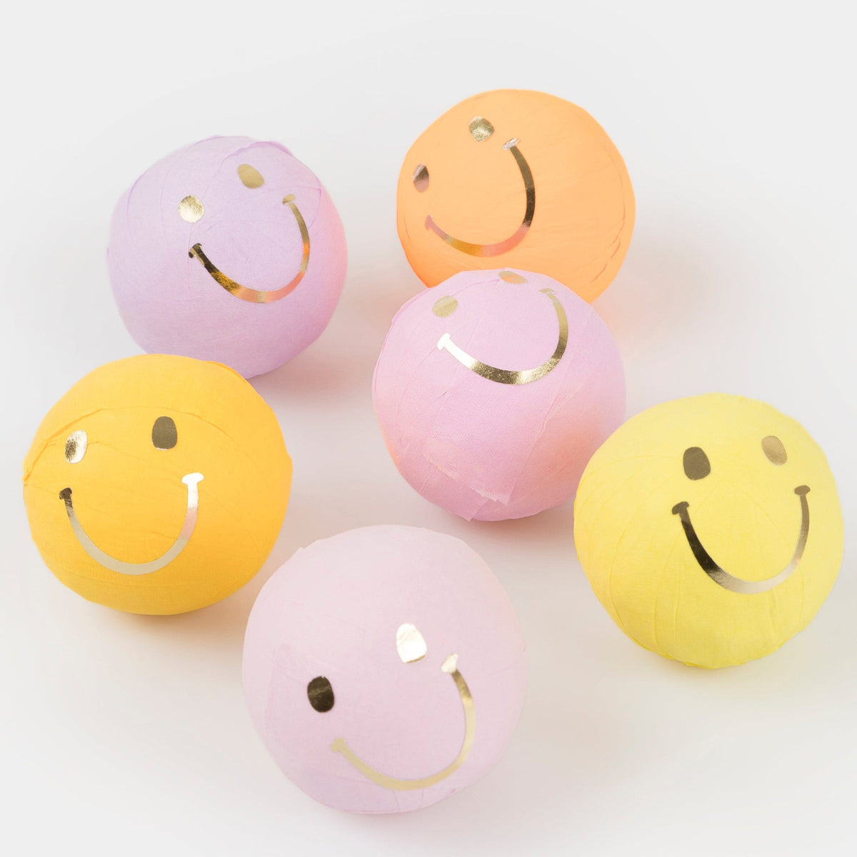 Meri Meri Everyday Entertaining Happy Fun Icons Surprise Balls, 6 Count