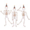 MERI MERI Halloween Giant Jointed Skeleton Shaped Hanging Decorations, 58 Inches, 3 Count 636997271798