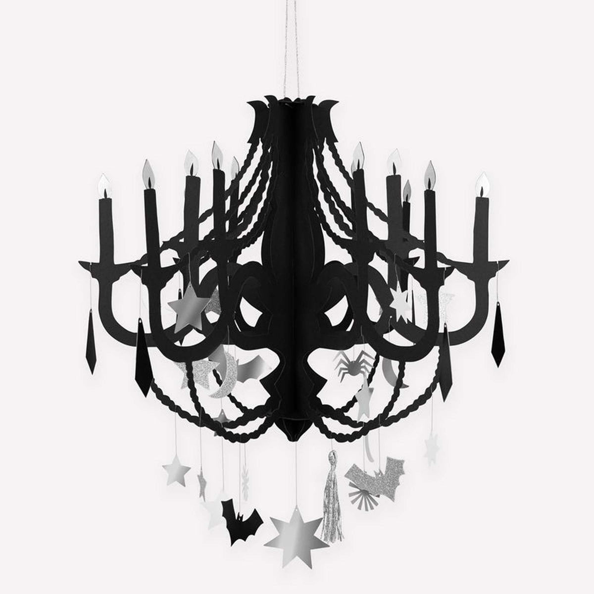 MERI MERI Halloween Making Magic Black Paper Chandelier, 1 Count 636997282671