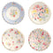 Meri Meri Everyday Entertaining Floral Large Round Lunch Plates, 10.5 Inches, 8 Count