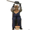 MORRIS COSTUMES Halloween Animated Seated Chainsaw Greeter, 45 Inches, 1 Count 669703586695