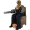 MORRIS COSTUMES Halloween Animated Seated Chainsaw Greeter, 45 Inches, 1 Count 669703586695