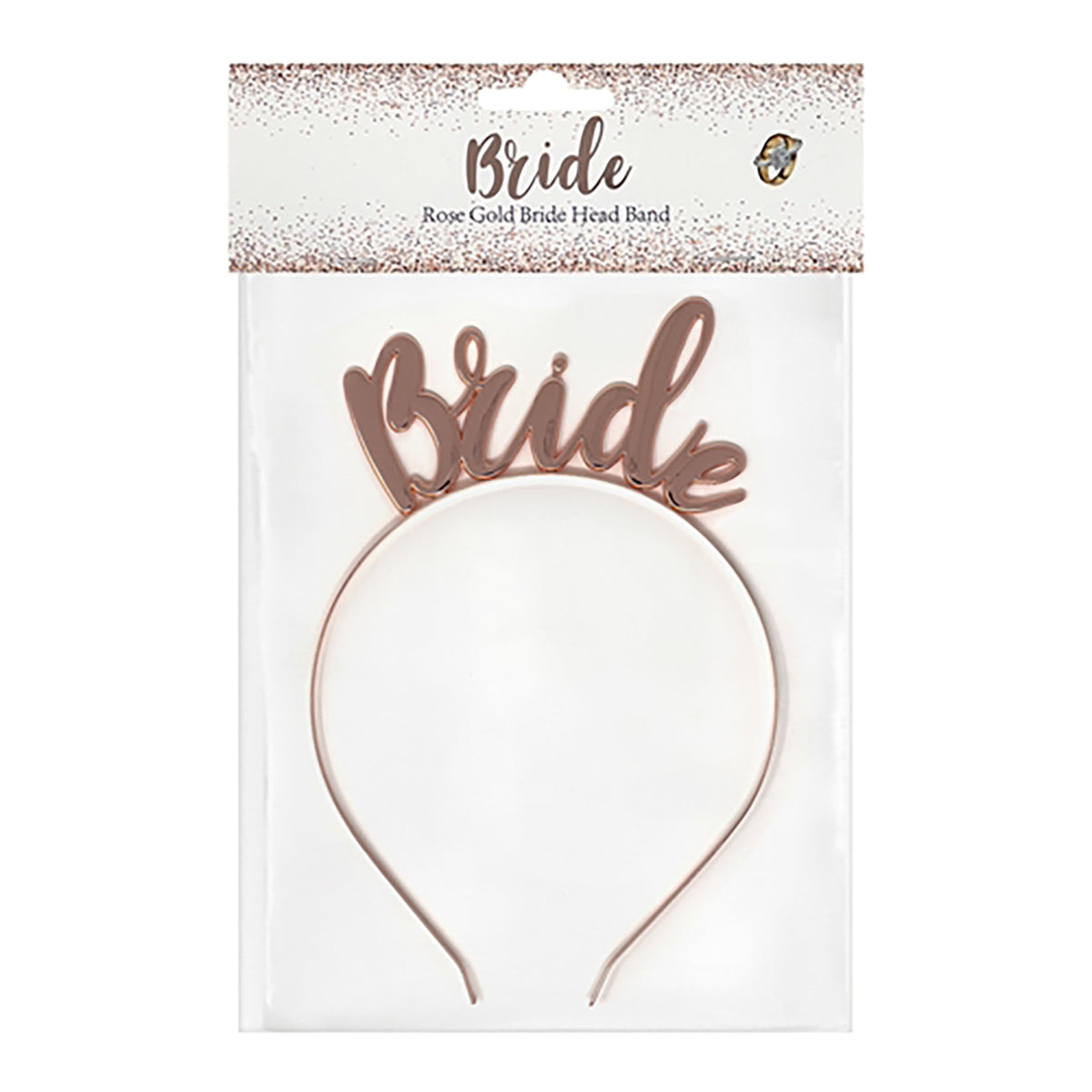 OMG international inc Bachelorette Bachelotette Party Rose Gold Bride Headband, 1 Count