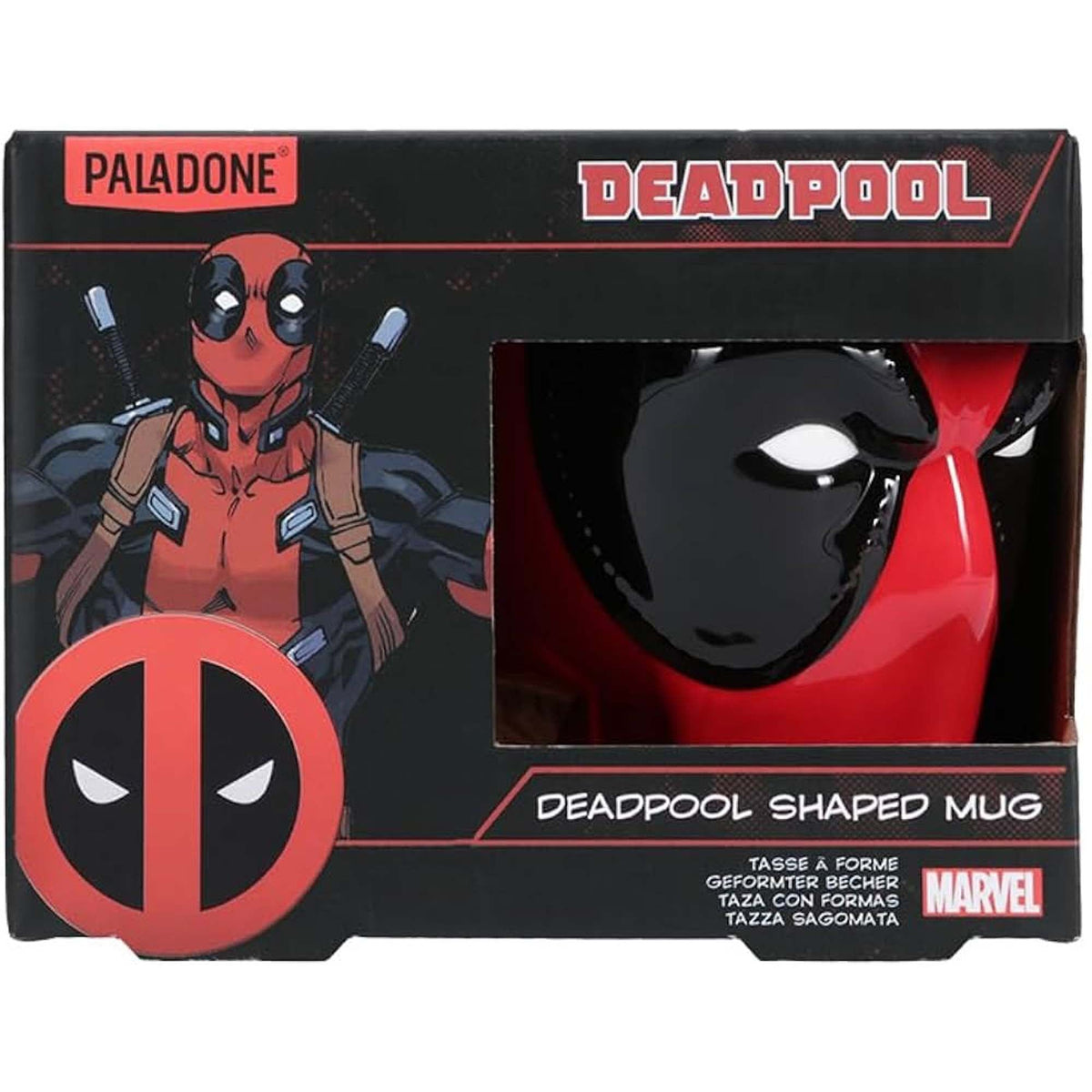 PALADONE PRODUCTS INC. Novelties Deadpool Shaped Mug, Marvel, 1 Count 5055964741105