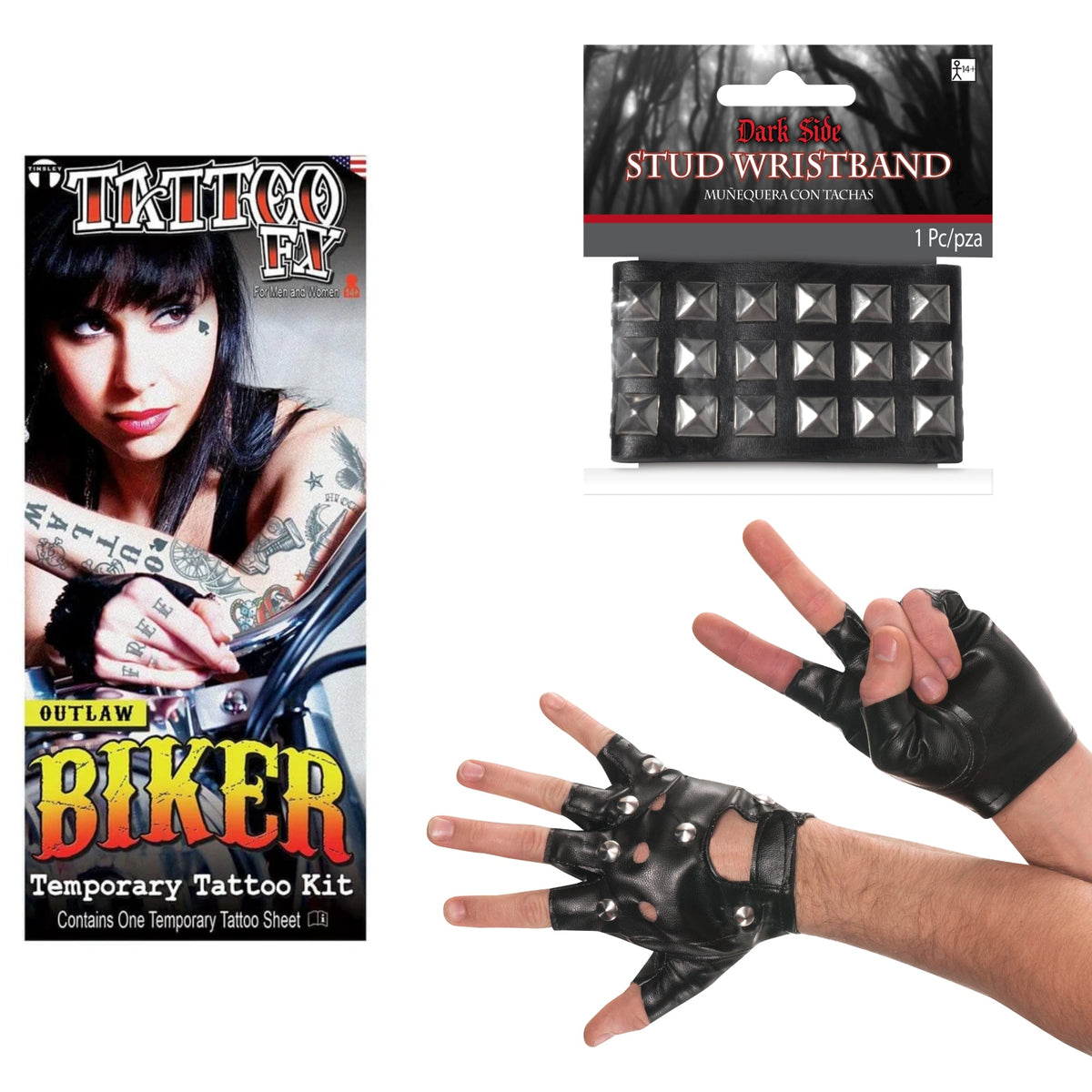 PARTY EXPERT Biker Costume Accessory Kit